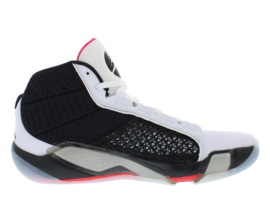 Nike Air Jordan XXXVIII Fundamental Basketball Shoes (DZ3356-106, White/Siren Red/Black) Size 13