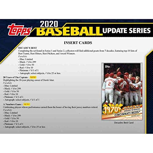 2020 Topps Update Baseball Hobby Box (24Packs/14 Cards 1 Silver Pack: 1 Auto or