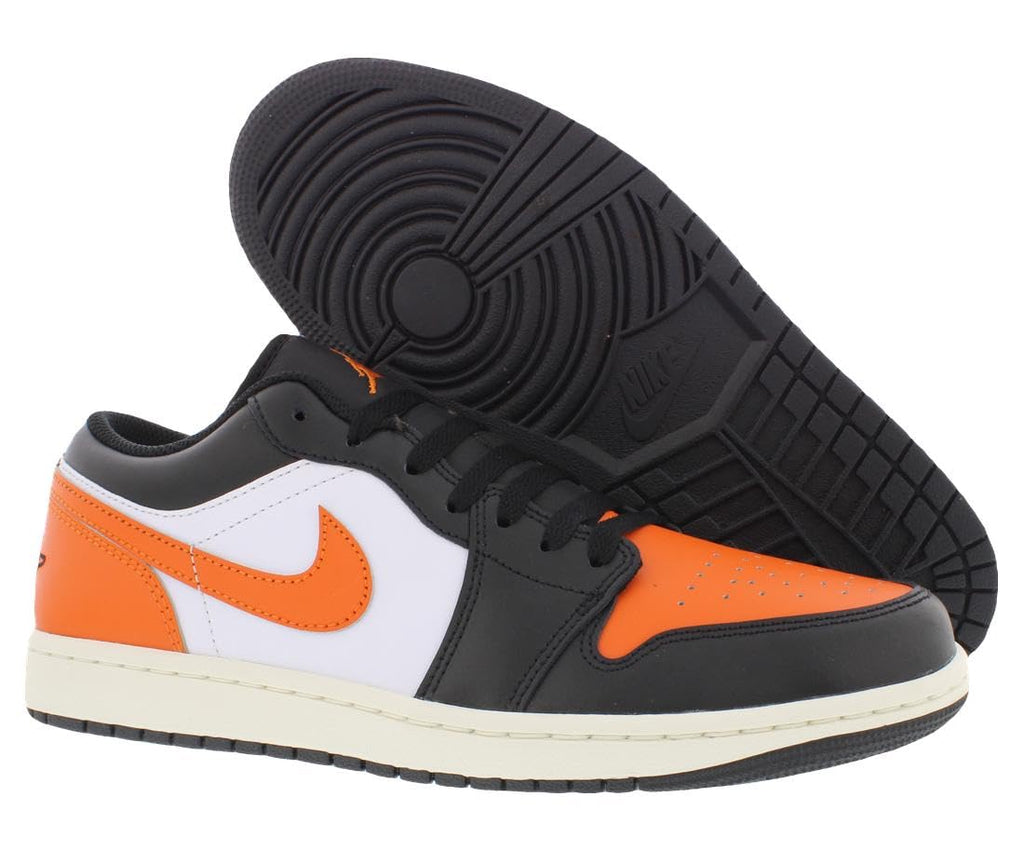 AIR JORDAN 1 LOW "BLACK/STARFISH-WHITE-SAIL"