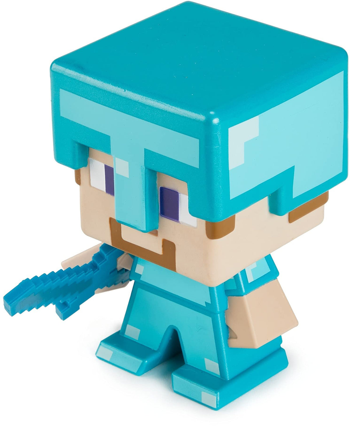 Mattel Minecraft 2021 Special Edition Action Figure, Large-Sized Steve in Diamond Armor for Minecraft Live Festival