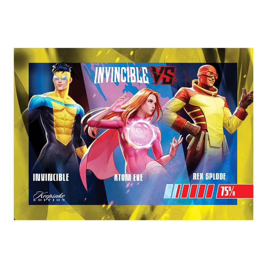Invincible VS Keepsake Premiere Collectors Box Trading Cards | 8 Packs, 4 Per Pack, 1 Relic Per Box, 167-Card Checklist, Signagraph Autographs, Signapatch Chase