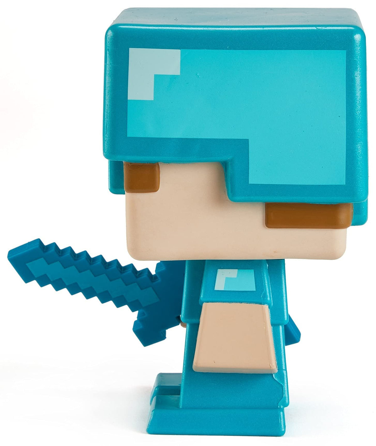 Mattel Minecraft 2021 Special Edition Action Figure, Large-Sized Steve in Diamond Armor for Minecraft Live Festival