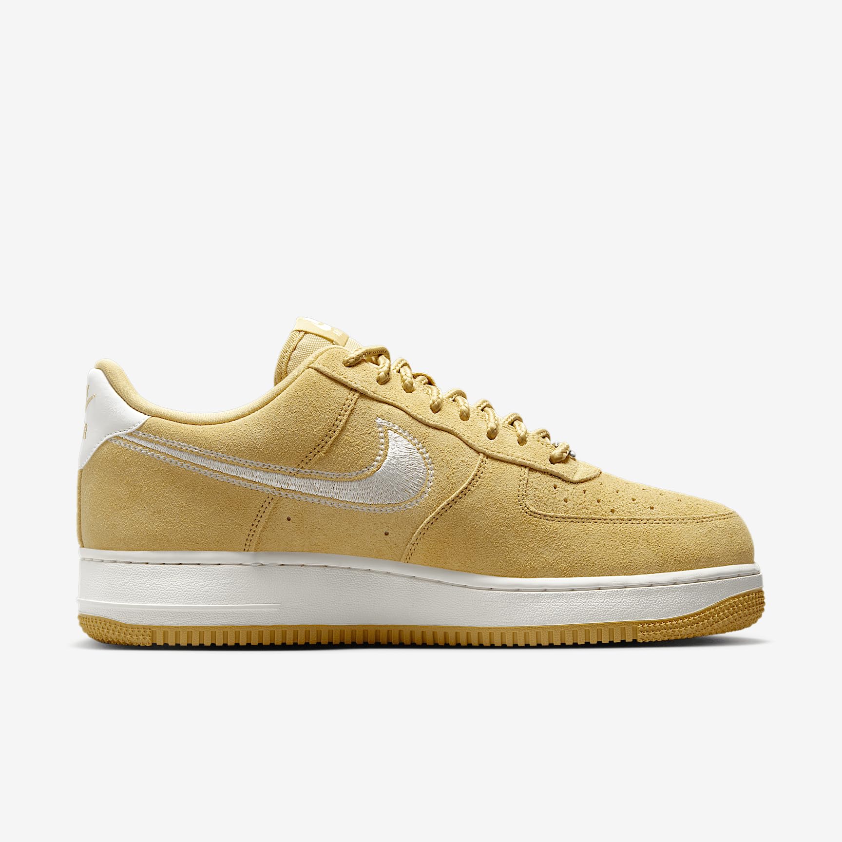 Nike Air Force 1 '07 LV8 Men's Shoes (HJ4465-700, Buff Gold/Sail) Size 13