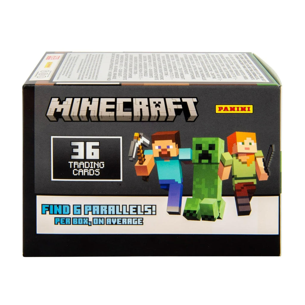 Panini Minecraft Blaster Box – Official Trading Cards, 36 Cards per Box, Foil Parallels, Rare Inserts, Retail Exclusive