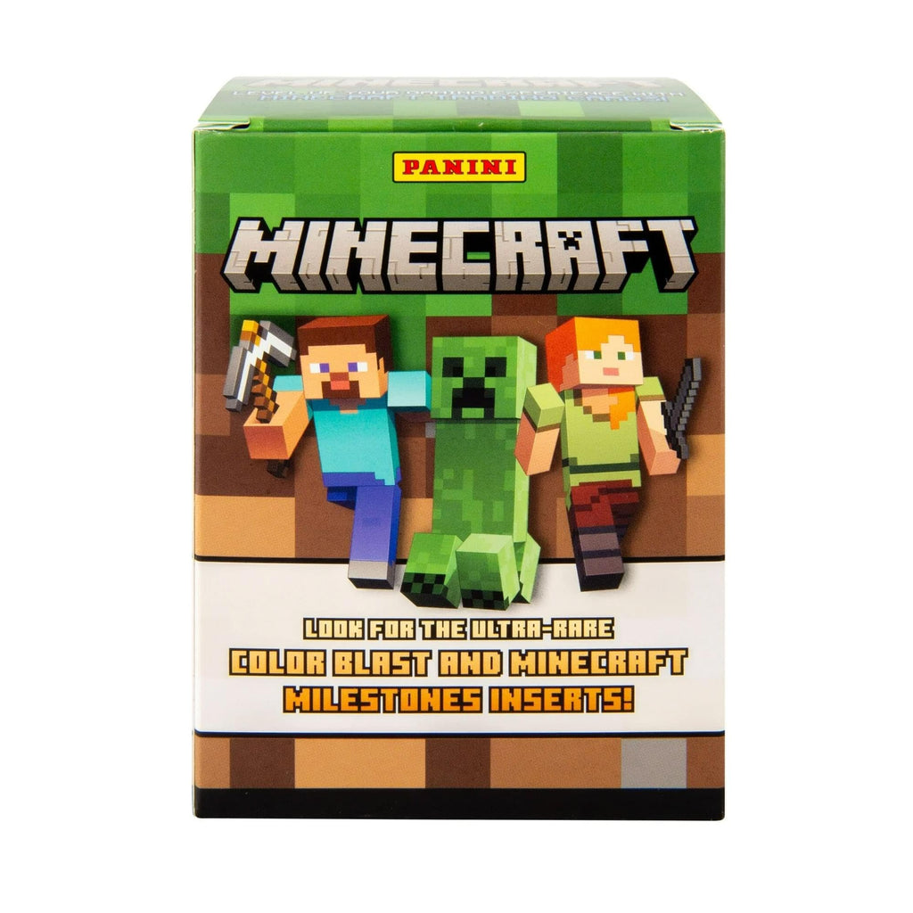 Panini Minecraft Blaster Box – Official Trading Cards, 36 Cards per Box, Foil Parallels, Rare Inserts, Retail Exclusive