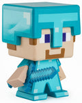 Mattel Minecraft 2021 Special Edition Action Figure, Large-Sized Steve in Diamond Armor for Minecraft Live Festival