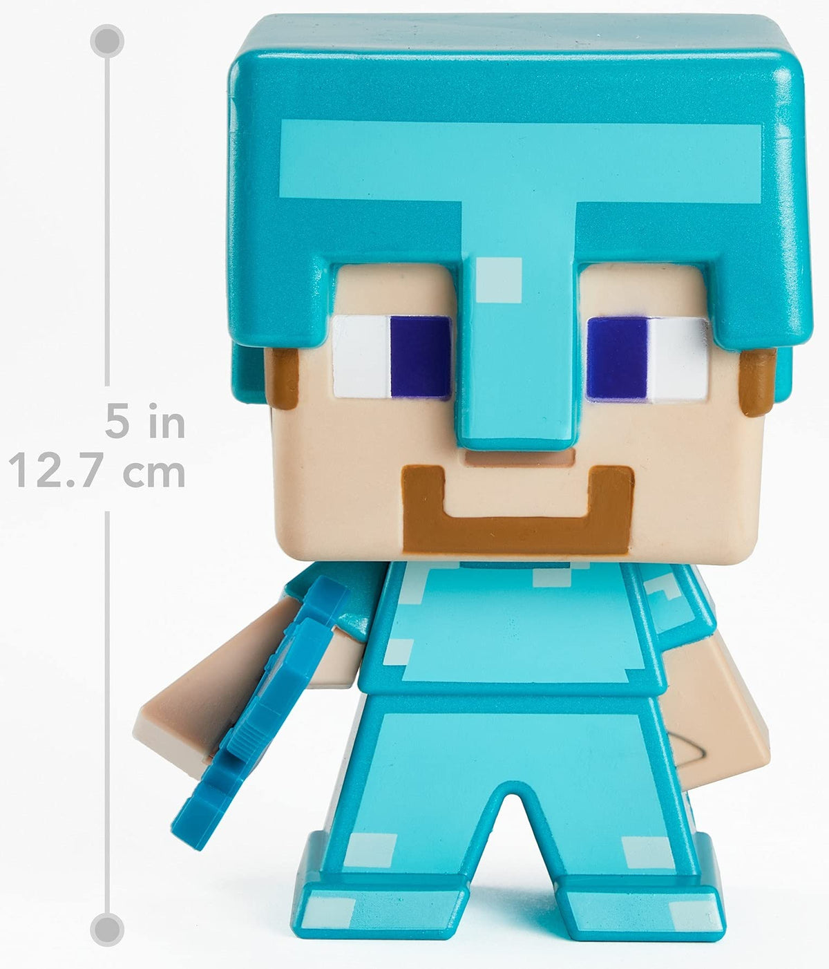 Mattel Minecraft 2021 Special Edition Action Figure, Large-Sized Steve in Diamond Armor for Minecraft Live Festival