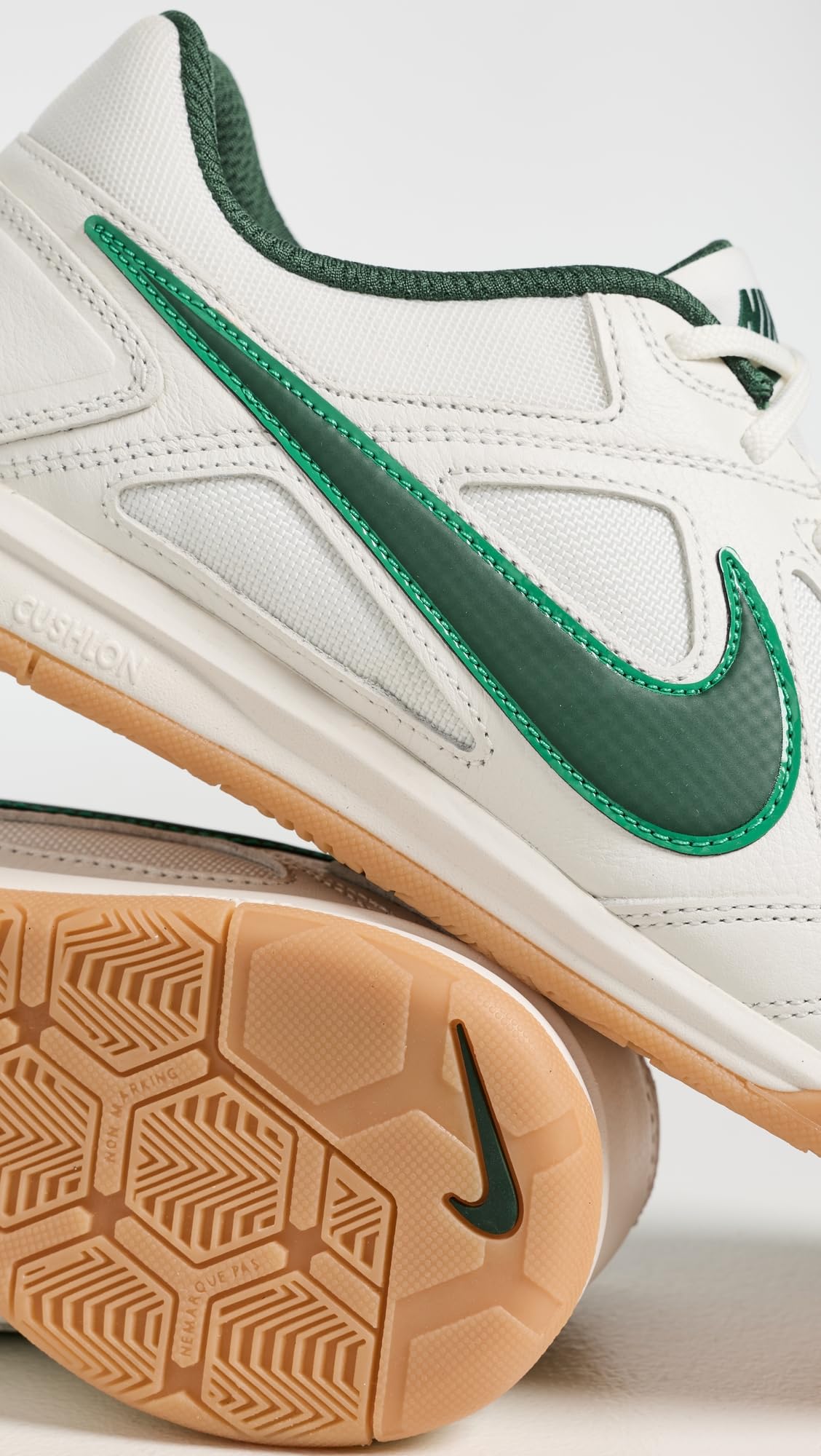 Nike Men's Gato Sneakers, Sail/Fir/Green/Gum Yellow, 13 Medium US