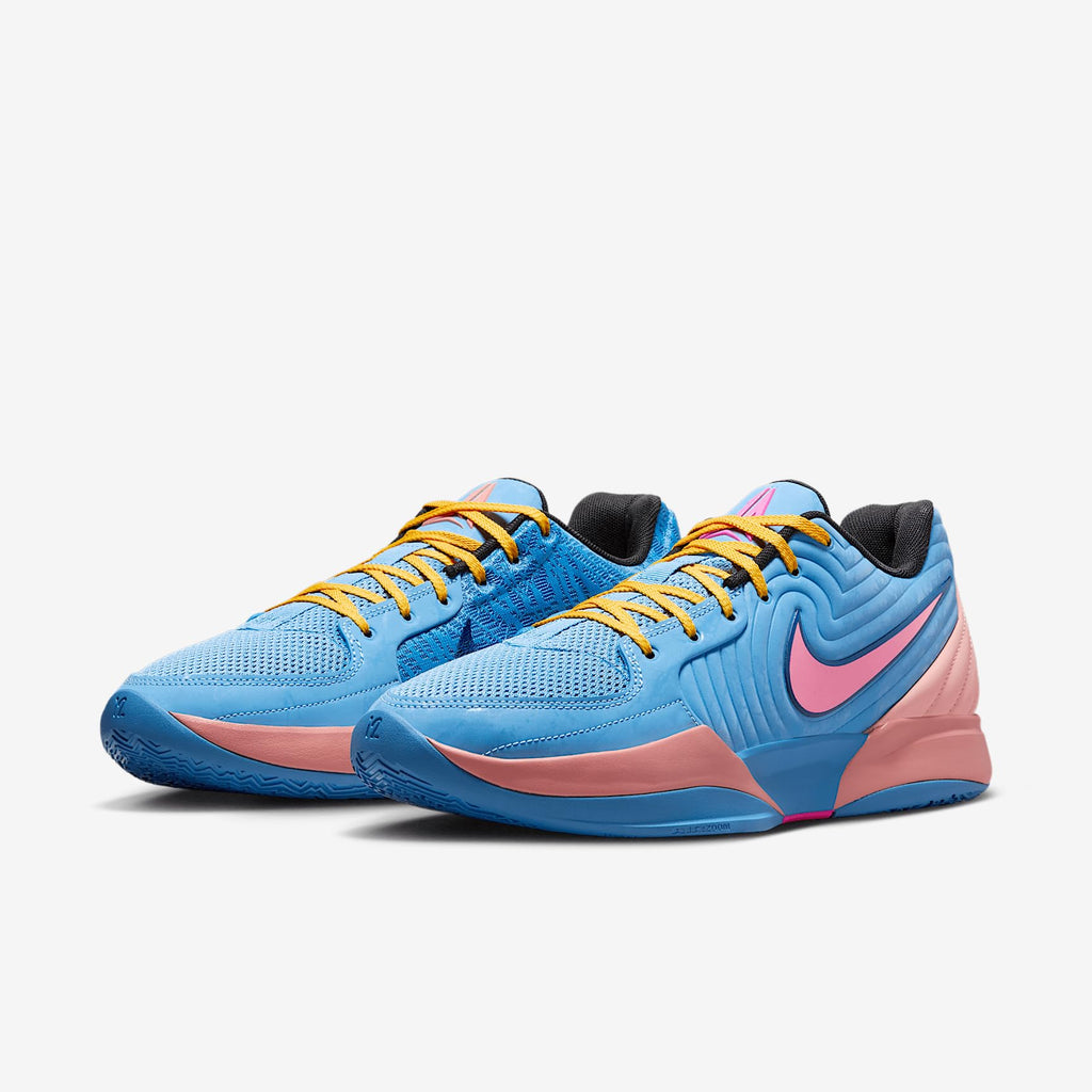Ja 2 Basketball Shoes (FD7328-403, Blue Beyond/Celestial Gold/Apricot Agate/Hyper Pink) Size 12