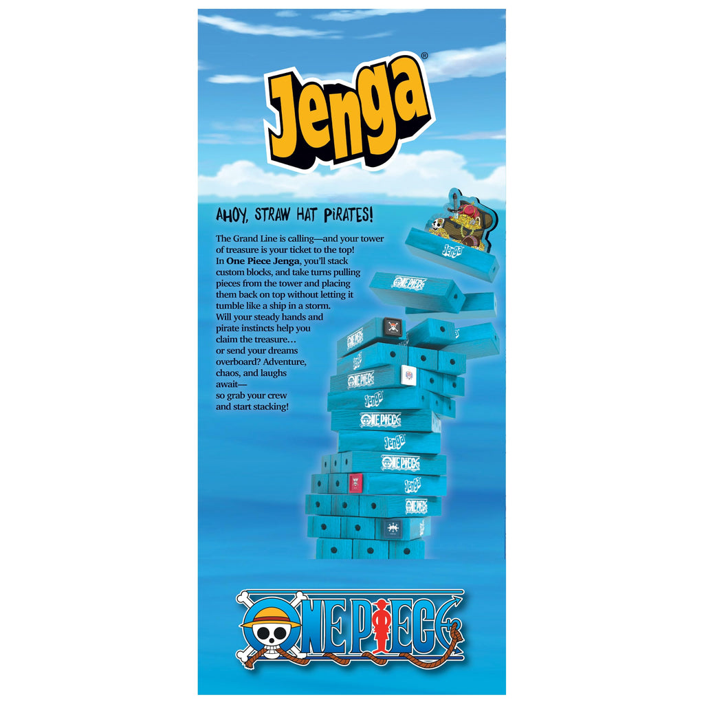 Jenga: One Piece Family Stacking Game, Anime Edition Ages 8+