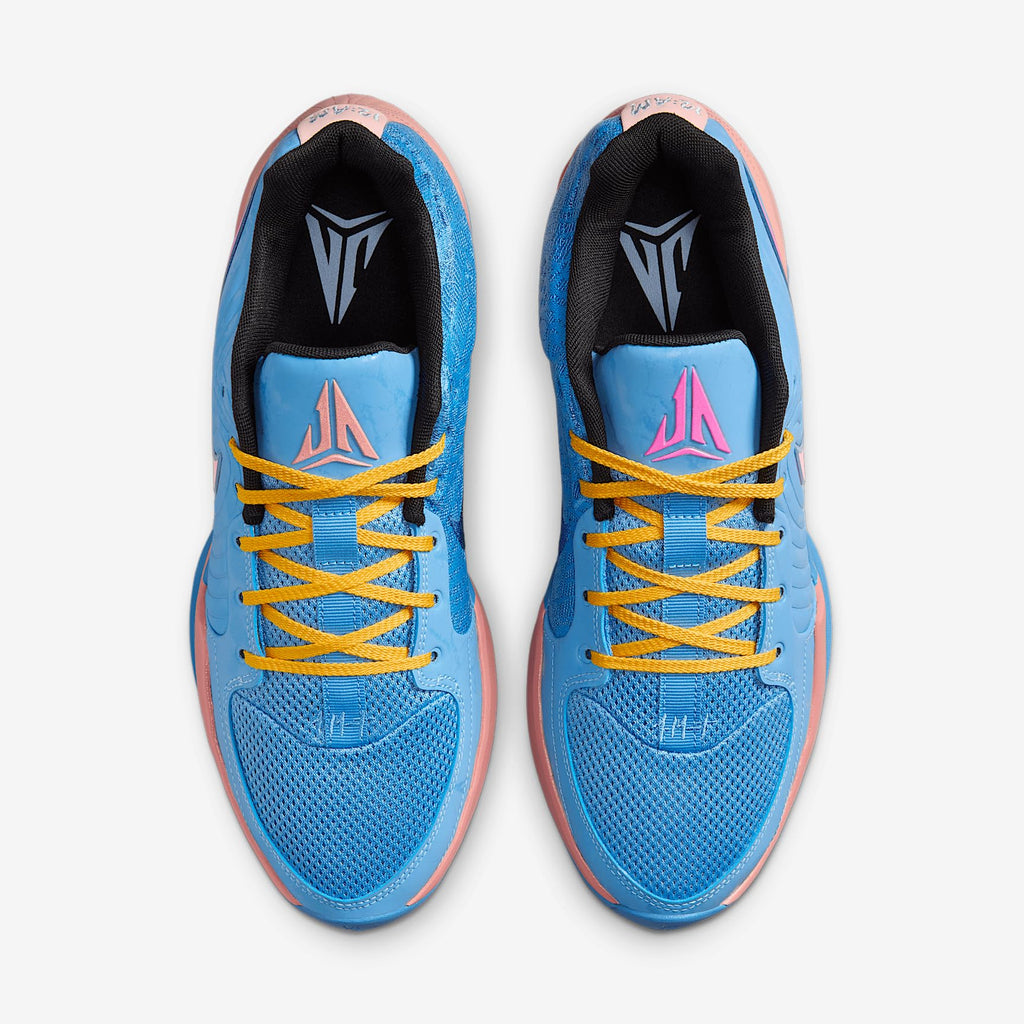 Ja 2 Basketball Shoes (FD7328-403, Blue Beyond/Celestial Gold/Apricot Agate/Hyper Pink) Size 12