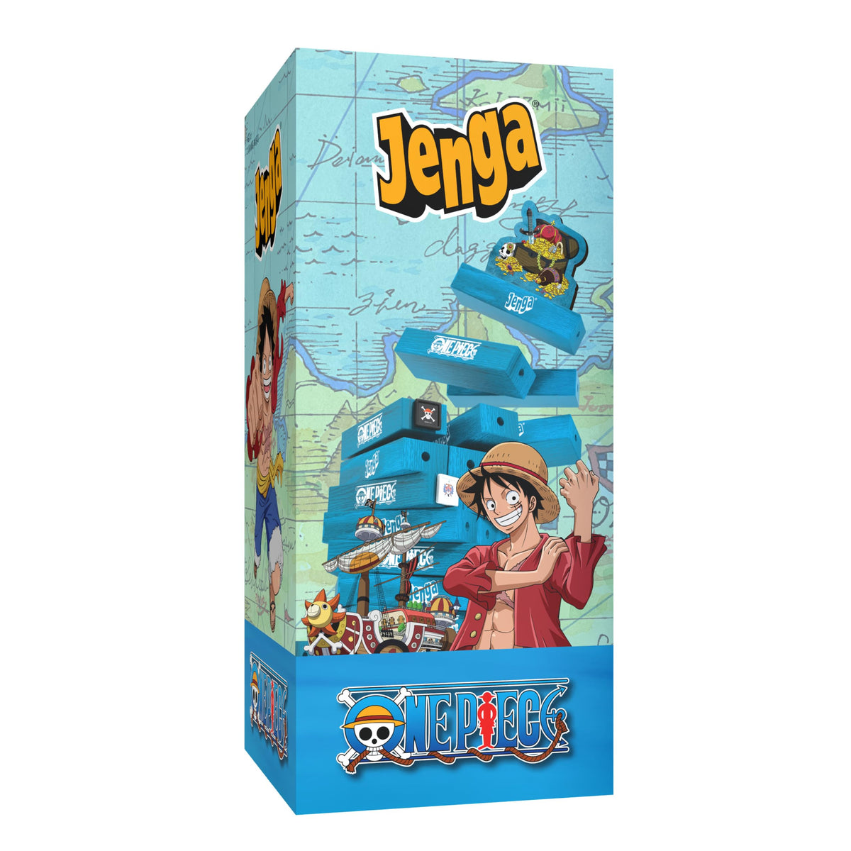 Jenga: One Piece Family Stacking Game, Anime Edition Ages 8+